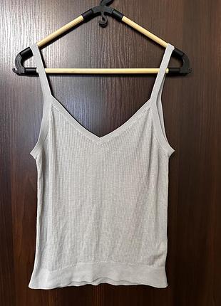 Базова майка в рубчик h&m (basic) 🤍