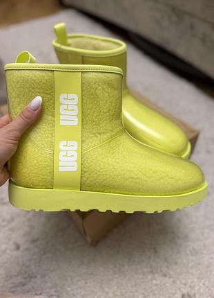 Уггі жіночі ugg водонепроникні, салатові, довжина устілки 28 см