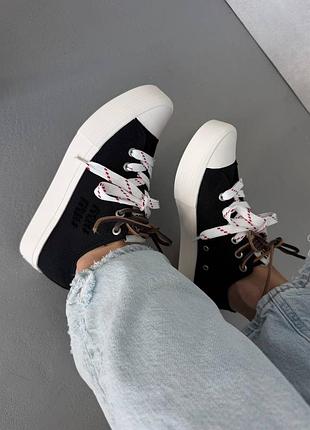 Кеди miu mi | washed denim black