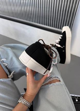 Кеди miu mi | washed denim black 6