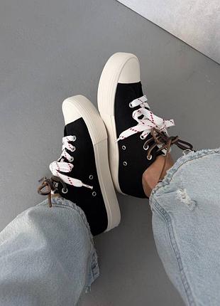 Кеди miu mi | washed denim black 2