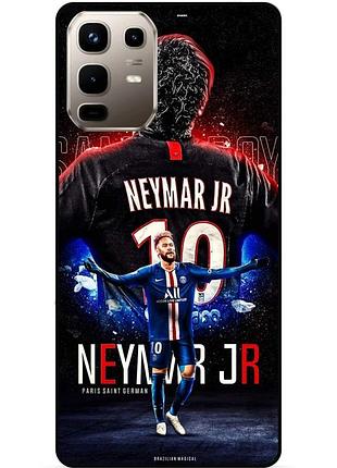 Силіконовий чохол бампер для infinix note 50 pro plus 5g (x6856) з малюнком неймар neymar