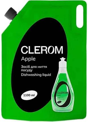 Засіб для миття посуду 1,1л apple дой-пак тм clerom