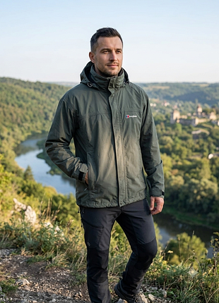 Мужская водонепроницаемая куртка berghaus aquafoil, размер м