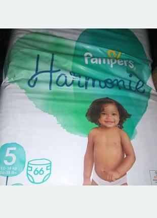 Підгузки pampers harmonie розмір 5 (11-16 кг) 66 шт.