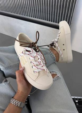 Кеди miu mi | washed denim light cream 7