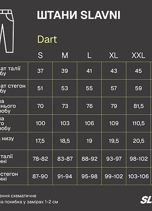 Штани slavni dart чорний 8