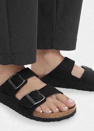 Шльопанці жіночі birkenstock arizona чорні, 38 р