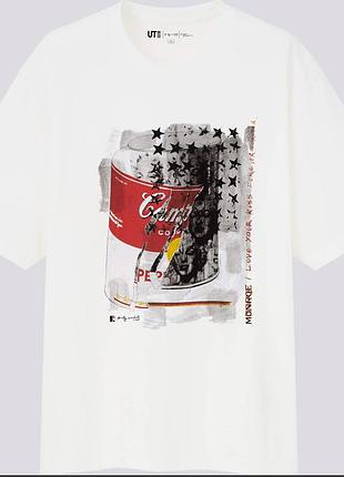 Футболка uniqlo ut andy warhol x kosuke kawamura (мерілін монро / campbell's)