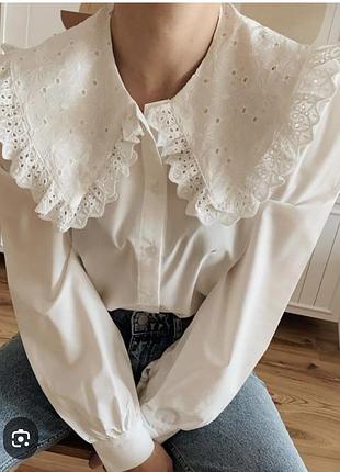 Сорочка з коміром від h&m l-xl