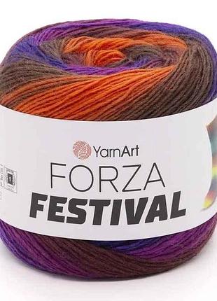 Пряжа forza festival 75% шерсть 25% полиамид 420м 100г 4шт/уп арт.2903 тм yarnart