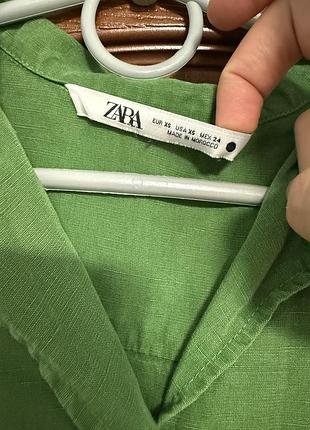 Лляна сорочка zara 2