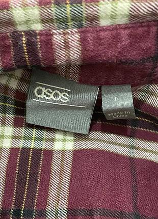 Фланелевая рубашка asos design в клетку 3