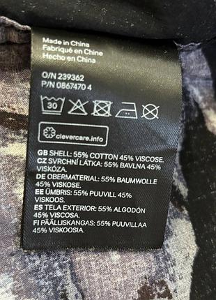 Вискоза + хлопок рубашка h&amp;m regular fit 5