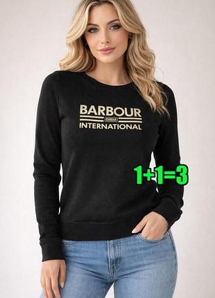 🤩1+1=3 брендовый серо-черный женский свитшот barbour, размер 46 - 48