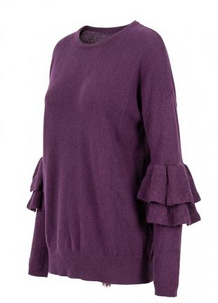 Свитер необычного дизайна с оборками merino wool