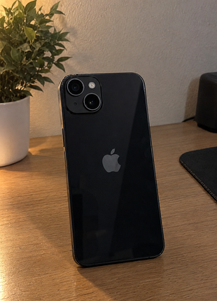 Iphone 14 (midnight/black) 128gb, 100%, neverlock, фіз.сім.