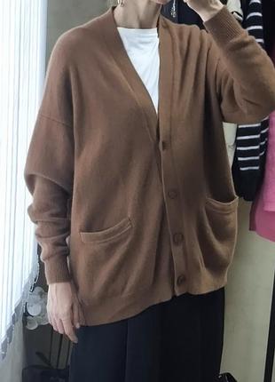 Вовняний кардиган zara вільного крою