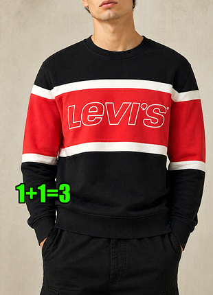 🤩1+1=3 брендовий чоловічий світшот светр levis, розмір 48 - 50