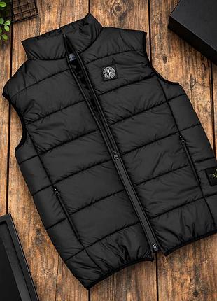 Жилетка безрукавка мужская демисезонная stone island