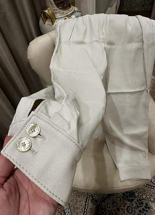 Жіночі брюки-баллон massimo dutti бежеві, розмір 38