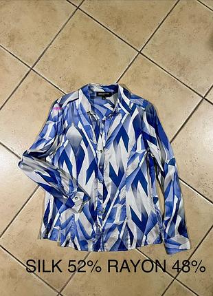 Жіноча блуза сорочка шовк 52% silk, віскоза 48% rayon від jones new york