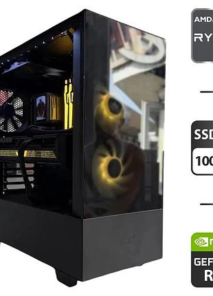 Новый игровой пк nzxt h510 elite tower / amd ryzen 7 7800x3d (8 (16) ядер по 4.2 - 5.0 ghz) / 32 gb ddr5 / 1000 gb ssd m.2 /