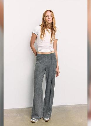 Брюки широкі теплі stradivarius