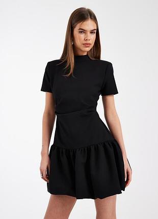 Нова міні чорна сукня asos з підплічниками