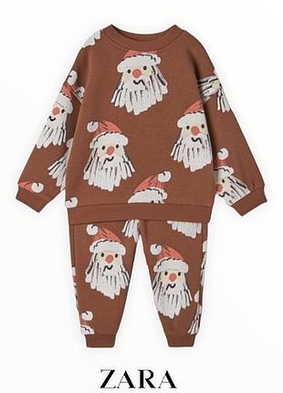 Новогодний спортивный костюм zara 18-24м, 92см