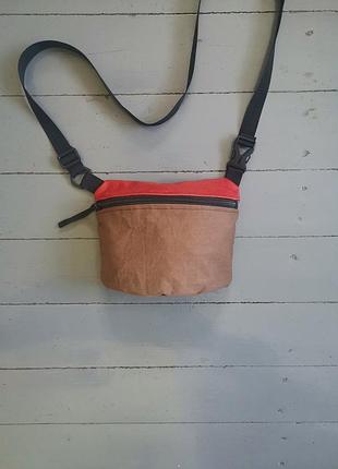 Upcycling essentials сумка через плечо бананка кожа diesel armani h&amp;m