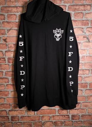 Лонгслив с капюшоном худи мерч five finger death punch 5fdp rock metal merch