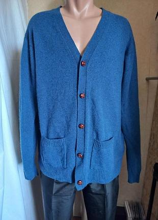 Винтажный шерстяной кардиган james pringle (размер xl) 100% шерсть woolmark / шотландская классика размер xl