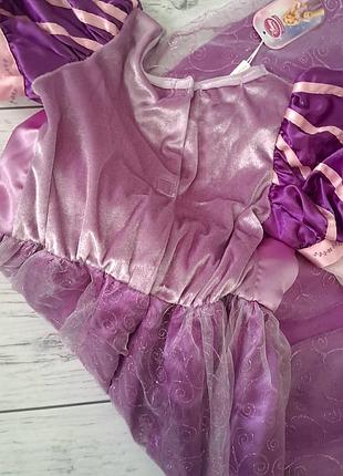 Платье карнавальное рапунцель. на 7-8 лет 3