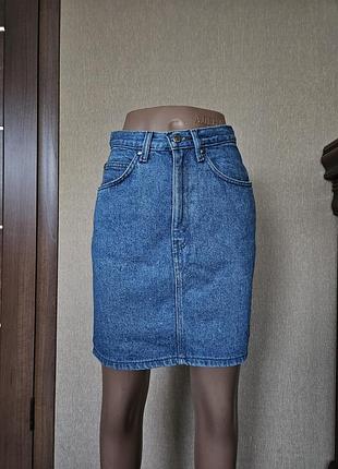 Винтажная джинсовая юбка levi’s 900 series / юбка с высокой талией levi's