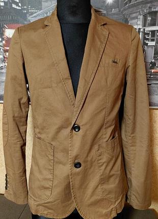 Мужской оригинальный пиджак pull &amp; bear p.m 65% коттон 35% полиэстер 2