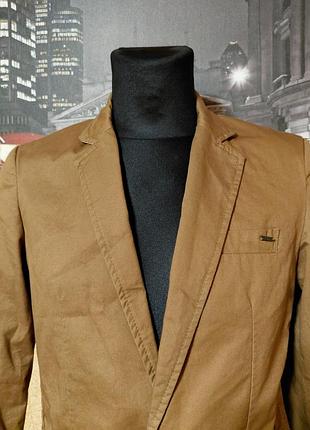 Мужской оригинальный пиджак pull &amp; bear p.m 65% коттон 35% полиэстер 4