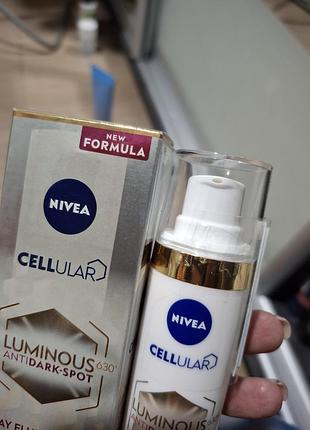 Дневной флюид для лица nivea luminous 630 spf 50, 40 мл 3