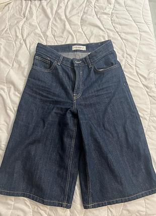 Шорти жіночі pull&bear baggy джинсові сині 2