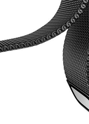 Миланский сетчатый ремешок primo для часов amazfit active 3 premium / active 2 / active - black 4