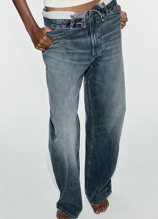 Джинси жіночі світло сині zara new