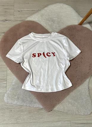 Вкорочена футболочка від shein