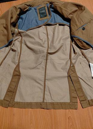 Мужской оригинальный пиджак pull &amp; bear p.m 65% коттон 35% полиэстер 10