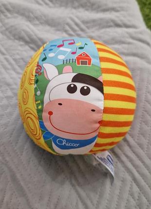 Розвивальний м'яч chicco різнокольоровий текстиль