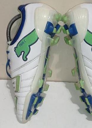 Брендовые кожаные бутсы puma. 5