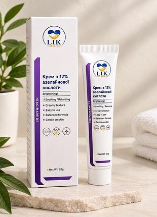 Крем для обличчя lik з 12% азелаїновою кислотою, 20 г