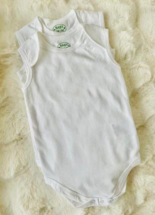 Набір з 2 боді для малюка baby (baby bodysuit) 62/68 білий