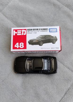 Колекційна машинка takara tomy tomica №48 nissan skyline gt-r (bnr32) 1/59