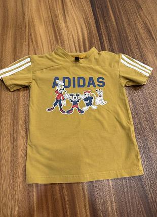 Футболка дитяча adidas x disney (mickey mouse & friends) гірчична 5-6 років