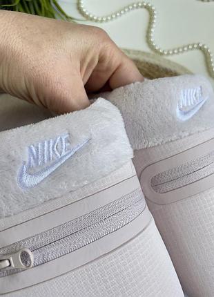 Хатні тапочки  nike біло рожеві 3